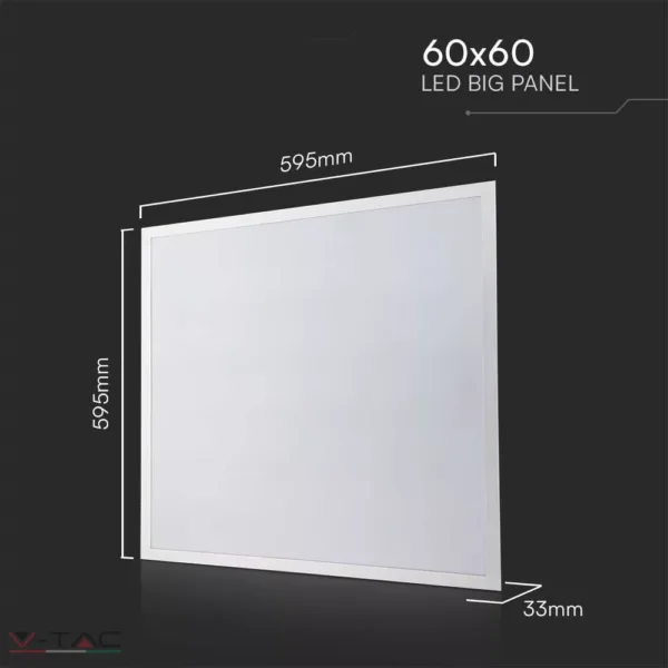 HelloLED 36W LED Panel 595 x 595 mm 4320lm 120LM/W - V-TAC