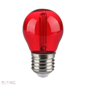 2W Retro LED izzó E27 G45 Piros - 217413