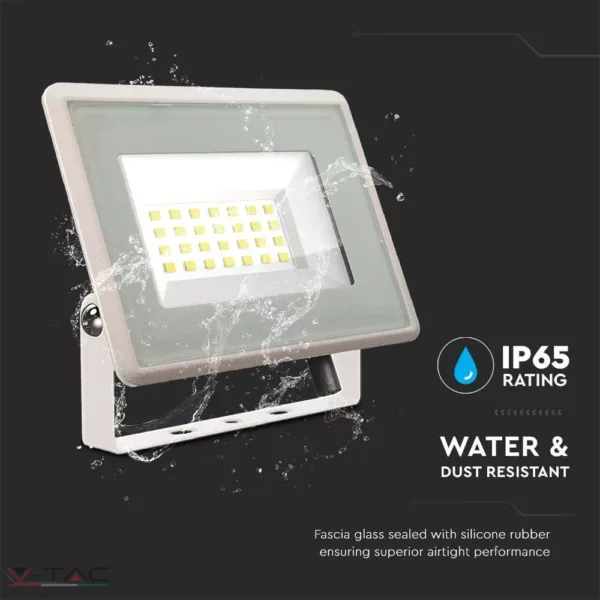 20W fehér LED reflektor F széria IP65 - V-TAC